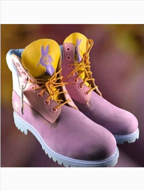 Rare Jeff Staple Design 2007 Easter Timberlands Pigeon Pink Purple Marigold 8M main image 8